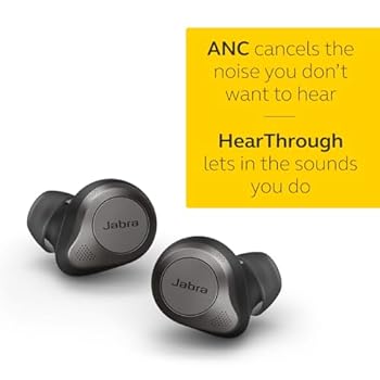 Jabra Elite 85t ワイヤレスイヤホン Titanium Black Jabra Elite 85t True Wireless Bluetooth Earbuds, Titanium